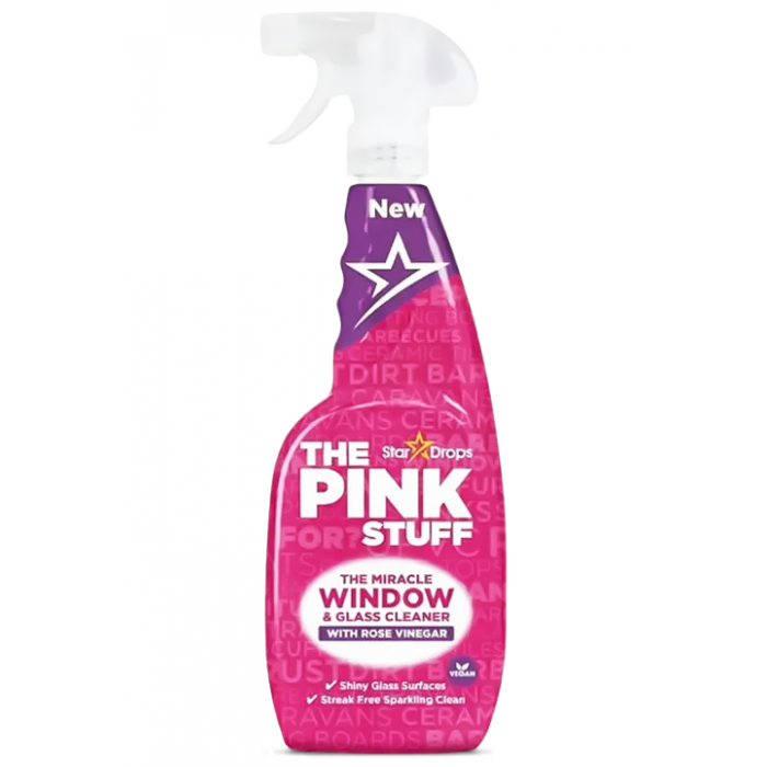 Cпрей для мытья окон The Pink Stuff с уксусом, 750 мл - 